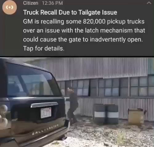 Citizen PM Truck Recall Due to Tailgate Issue GM is recalling some ...