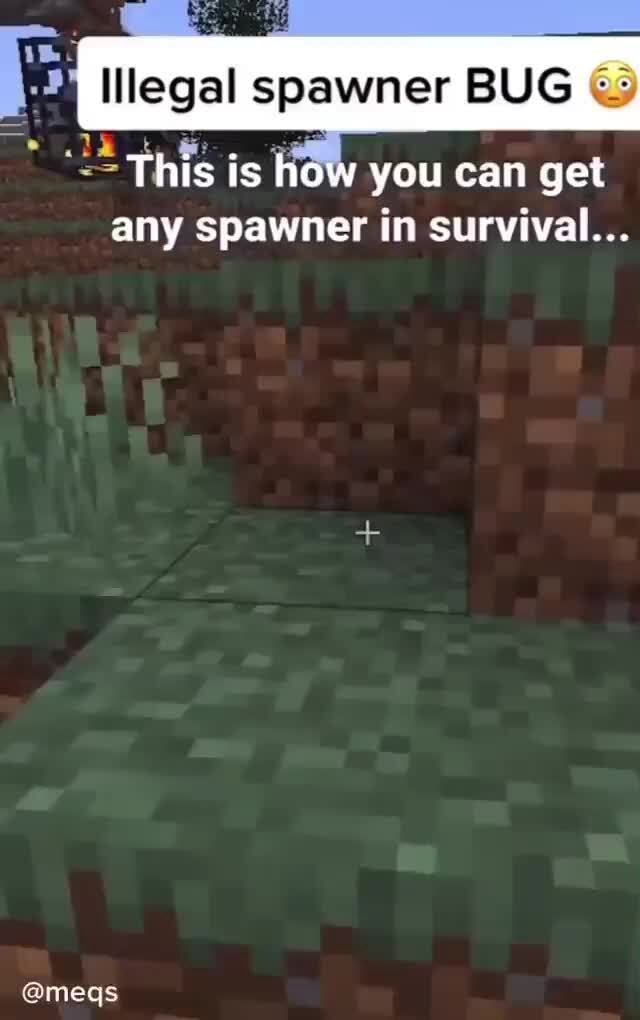 Legal spawner BUG This is how you can get any spawner in survival