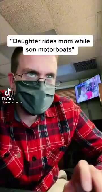 Daughter Rides Mom While Son Motorboats