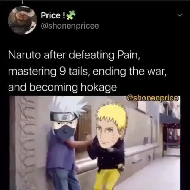 Naruto after defeating Pain, mastering 9 tails, ending the war, and ...