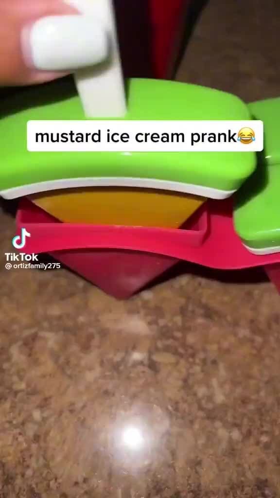 Mustard ice cream prank TikTok ortizfamily275 iFunny