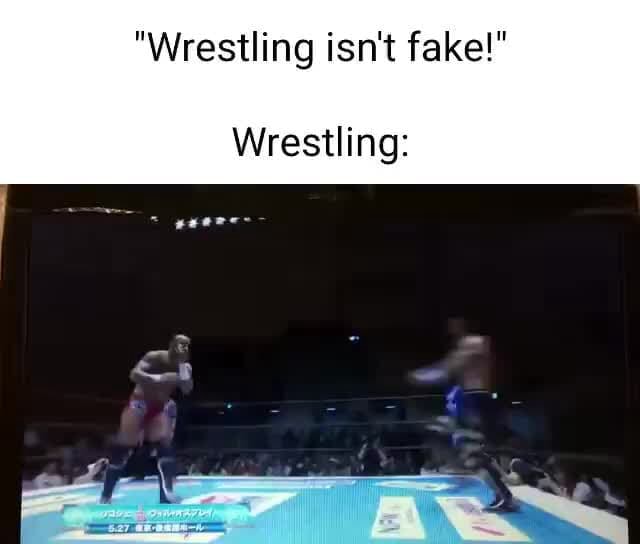 "Wrestling isn't fake!" Wrestling iFunny