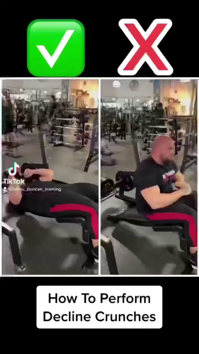 How To Perform Decline Crunches iFunny