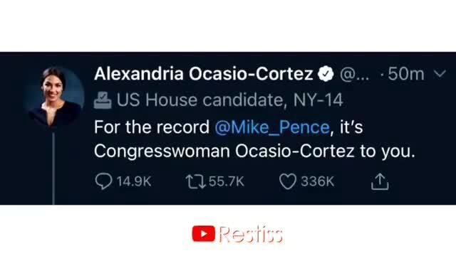 Full Video At Youtube Com Restiss Alexandria Ocasio Cortez Us