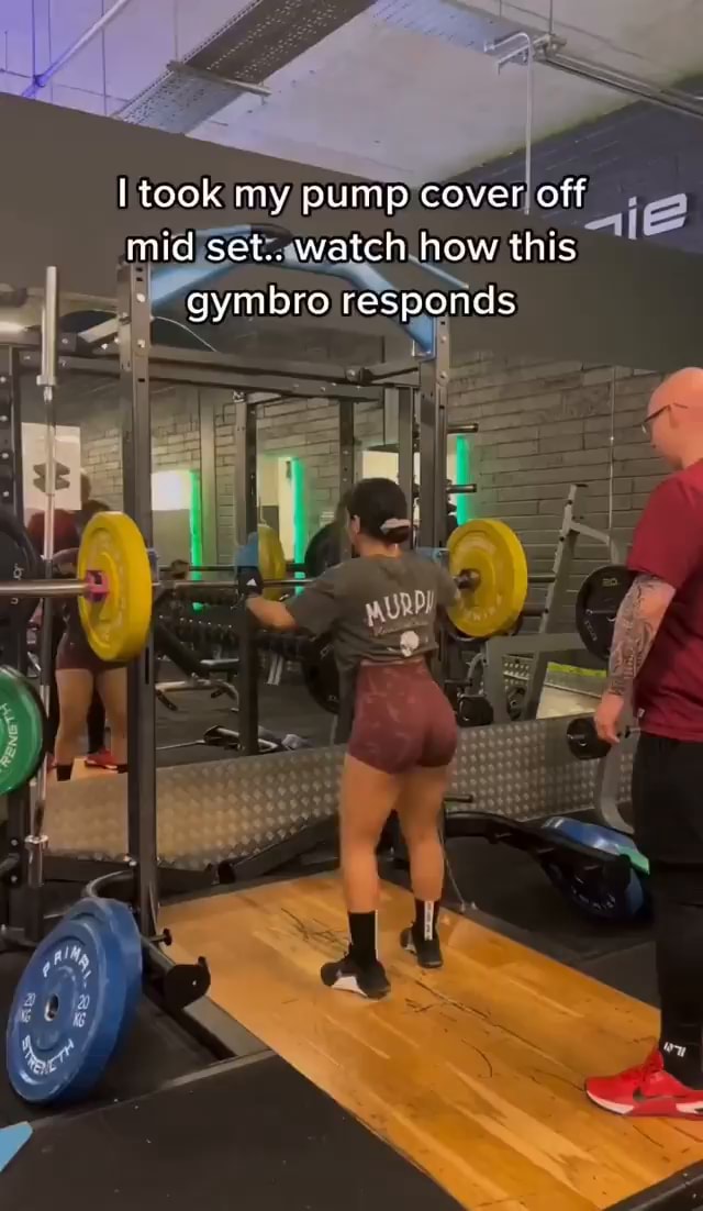 Gymbro did this when she took off her pump cover 