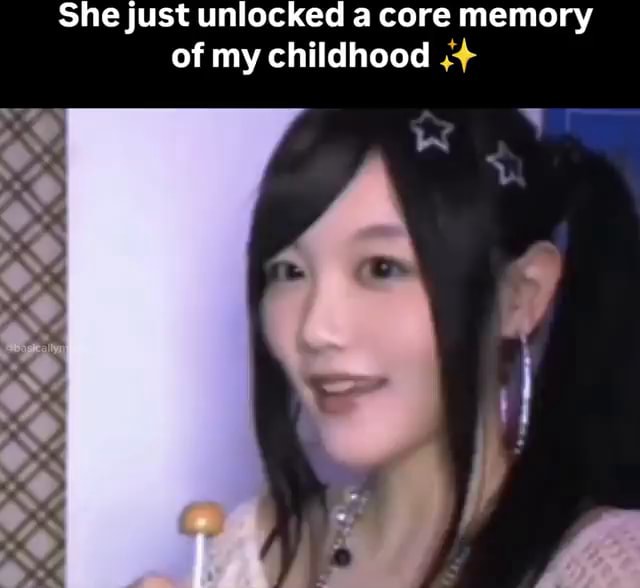She just unlocked a core memory of my childhood iFunny
