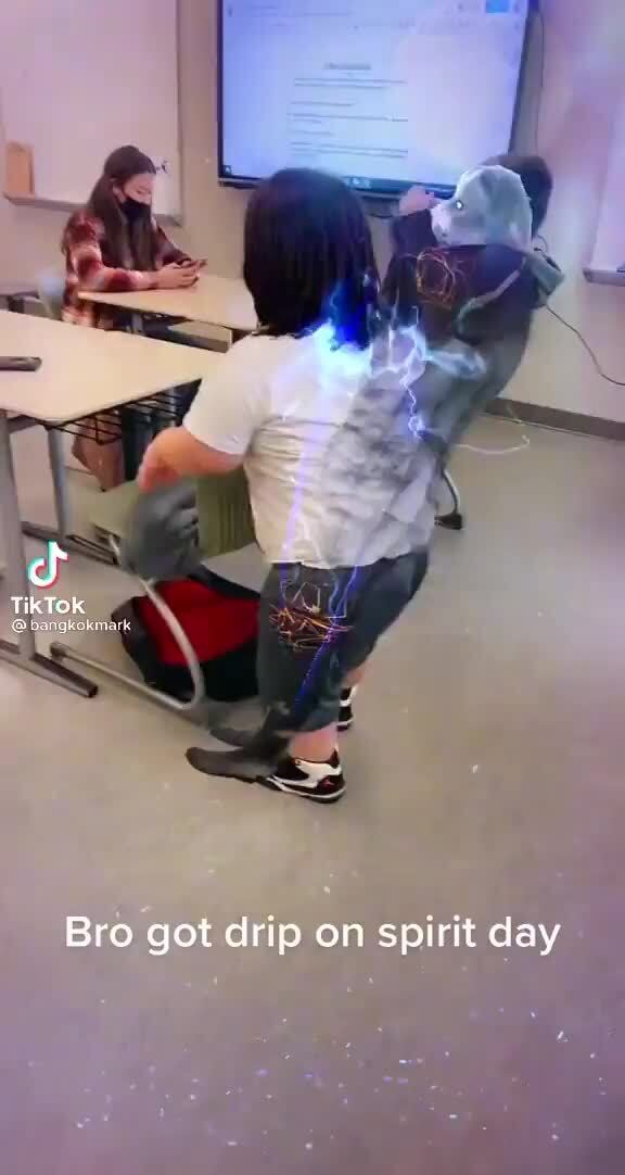 Tik Tok Bro got drip on spirit day iFunny