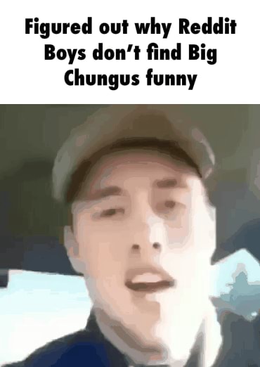 Figured ou! why Reddii Boys don'I ﬁnd Big Chungus funny - iFunny