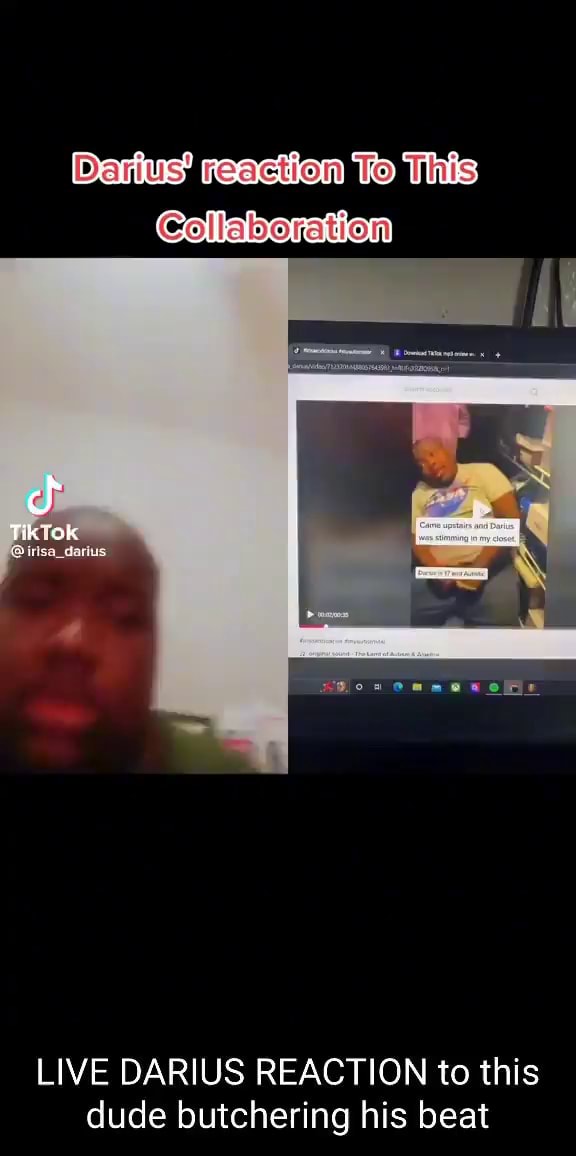 (Collaboration Tik "Ook LIVE DARIUS REACTION to this dude butchering