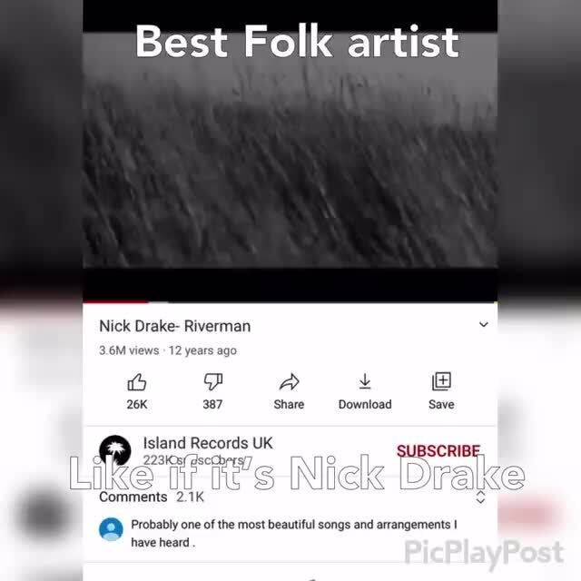Best Folk artist Nick Drake- Riverman Av 12 years ago 387 Share ...