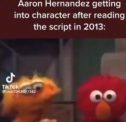 Aaron Hernandez getting into character after reading the script in 2013 ...