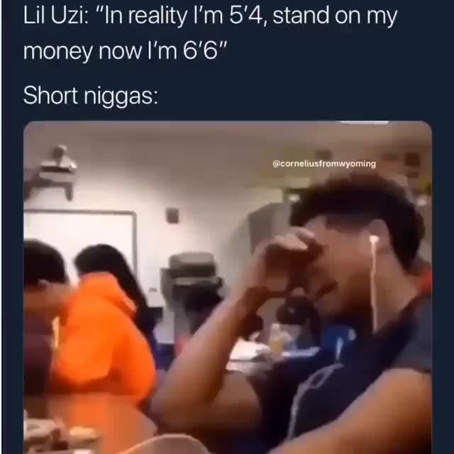 Lil Uzi "ln reality I'm 5'4, stand on my money now I’m 6’6" Short