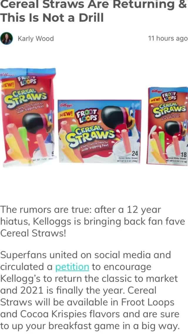 LETS GOOOO Cereal straws Are Returning & This Is Not a Drill Gp Karly