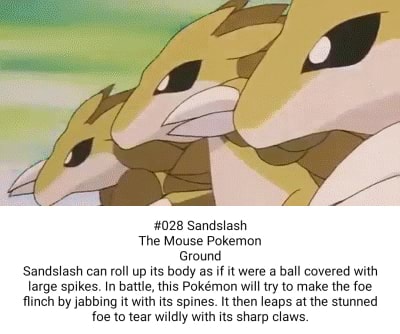 Sandslash - #028 -  Pokédex