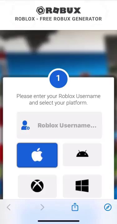 ROBLOX - FREE ROBUX GENERATOR Please enter your Roblox Username and ...