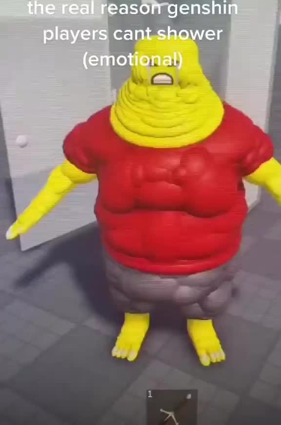 The real reason genshin players cant shower (emotional) iFunny