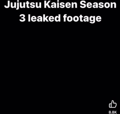 Jujutsu Kaisen Season 3 leaked footage - iFunny